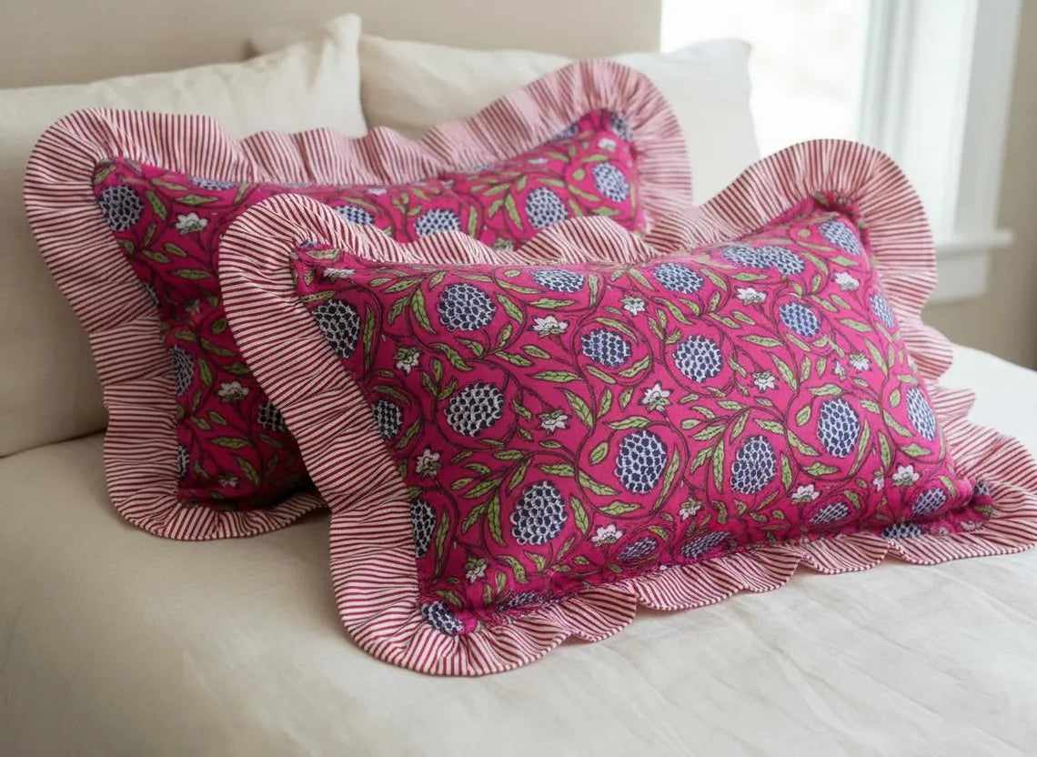 Handmade Block Print Cushion