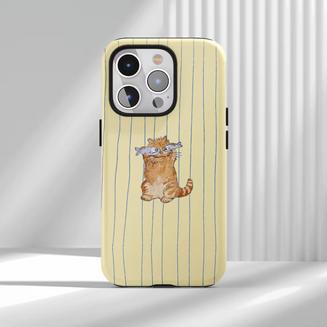 Stripe Cat Fish Case