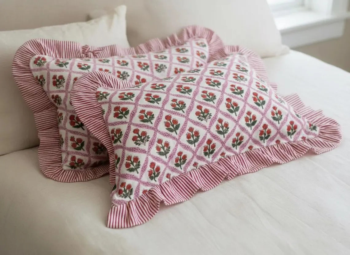 Handmade Block Print Cushion