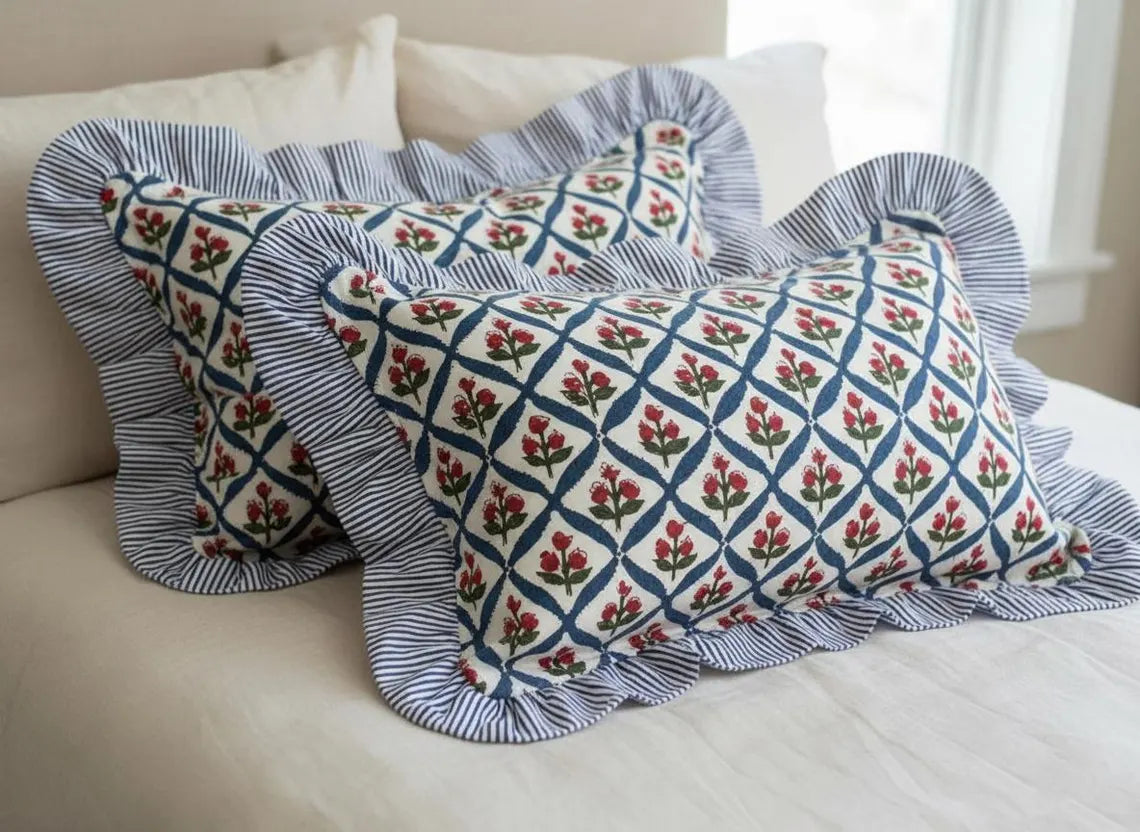 Handmade Block Print Cushion