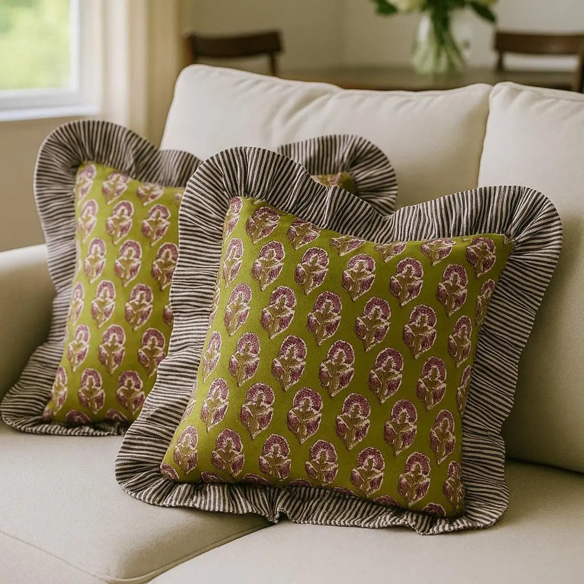 Handmade Block Print Cushion
