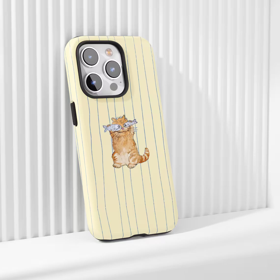 Stripe Cat Fish Case