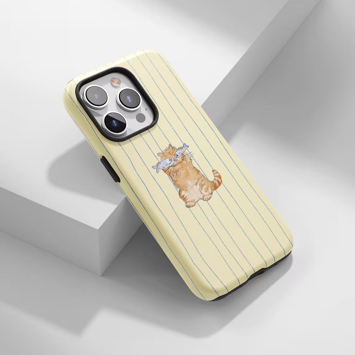 Stripe Cat Fish Case