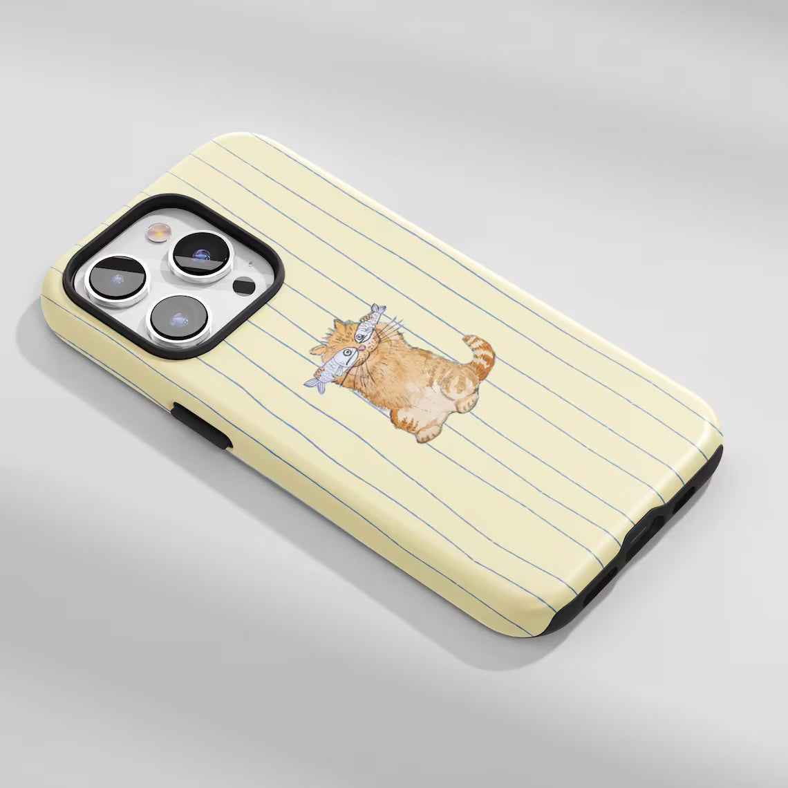 Stripe Cat Fish Case