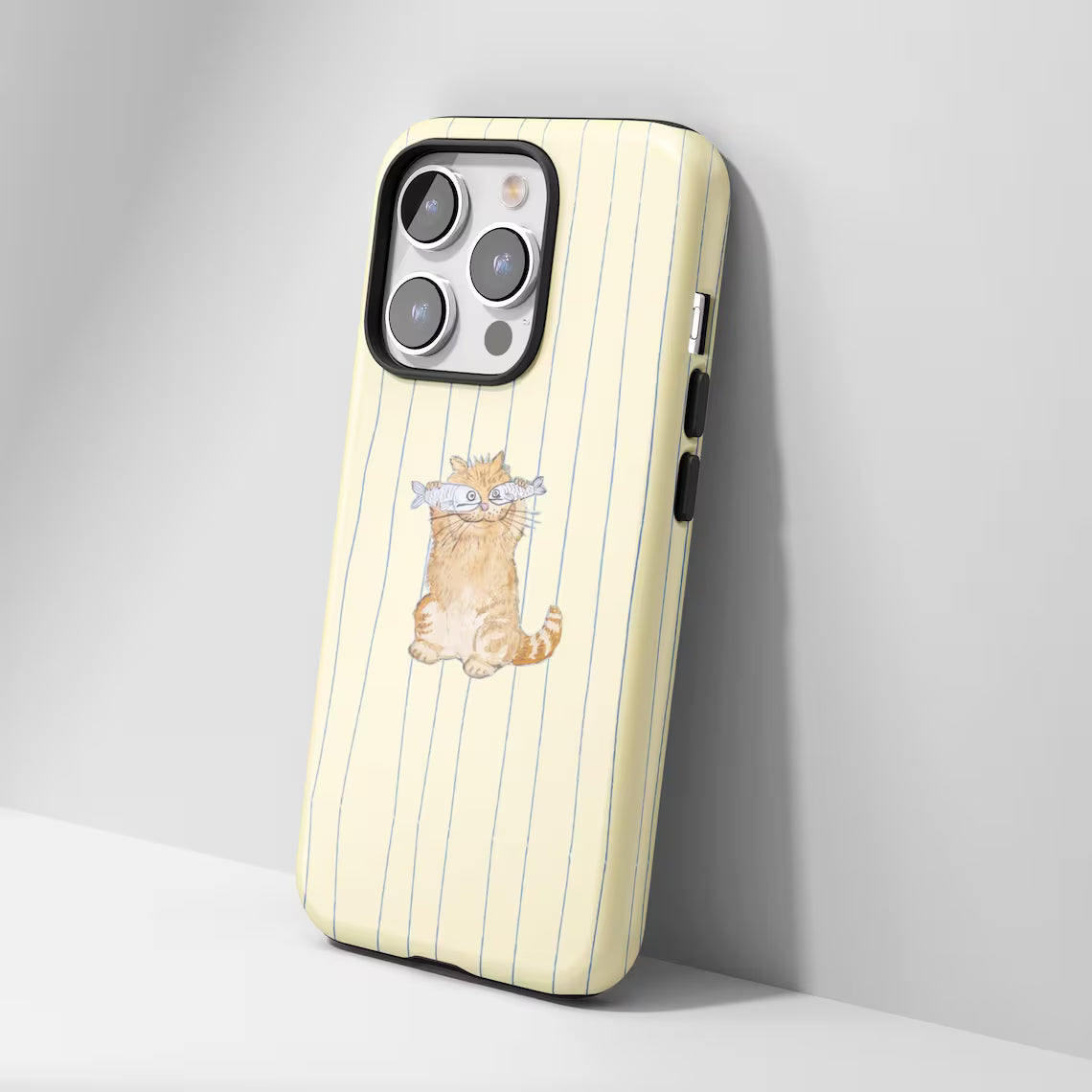 Stripe Cat Fish Case