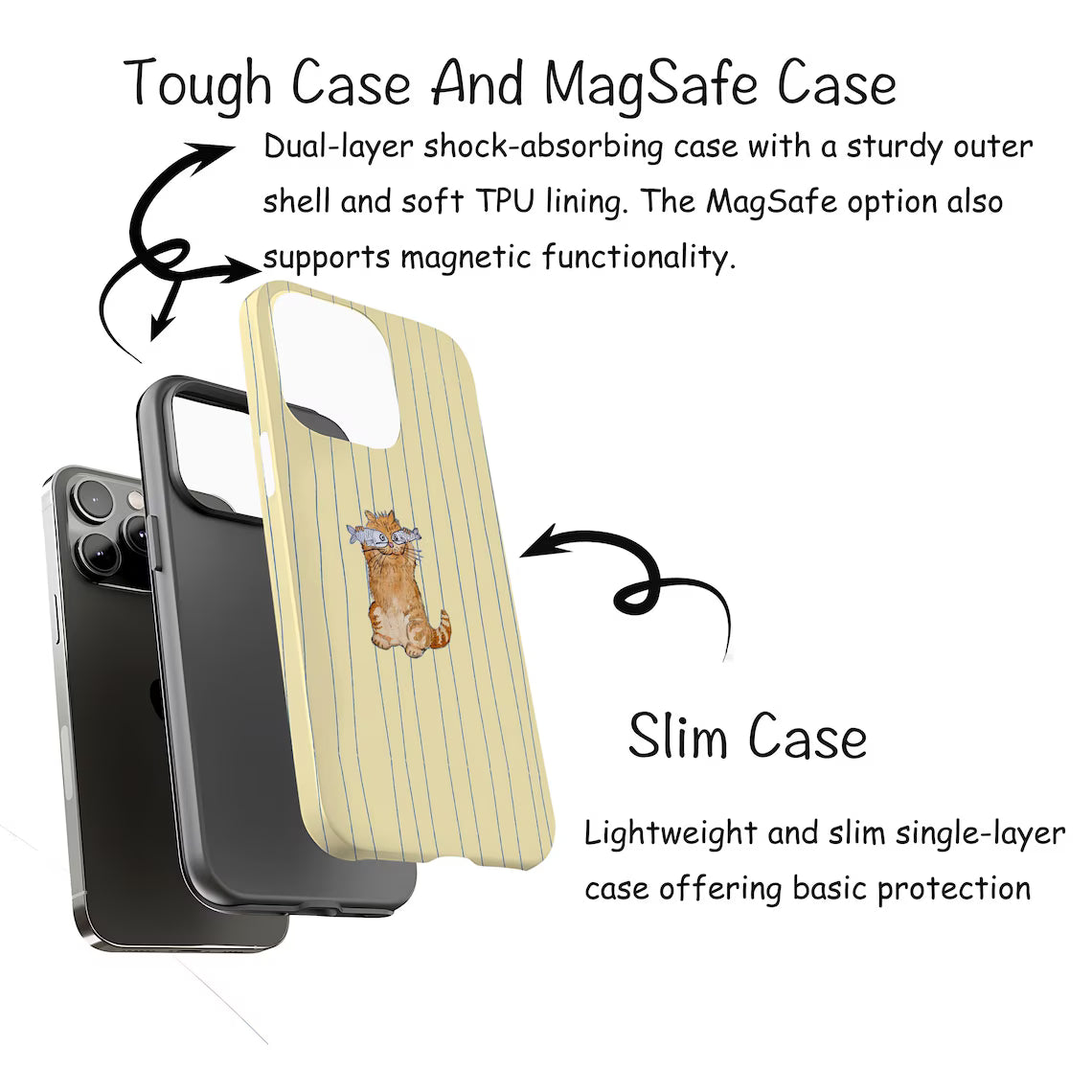 Stripe Cat Fish Case