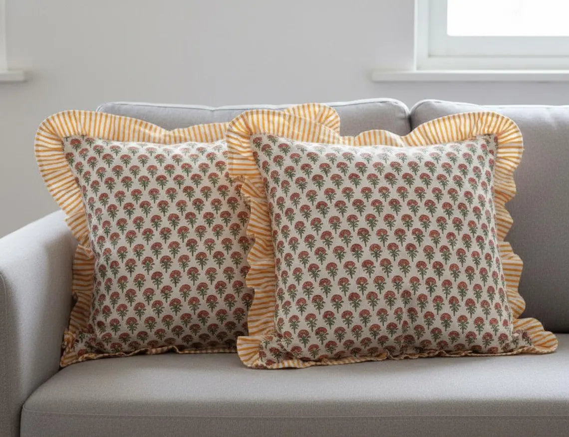 Handmade Block Print Cushion