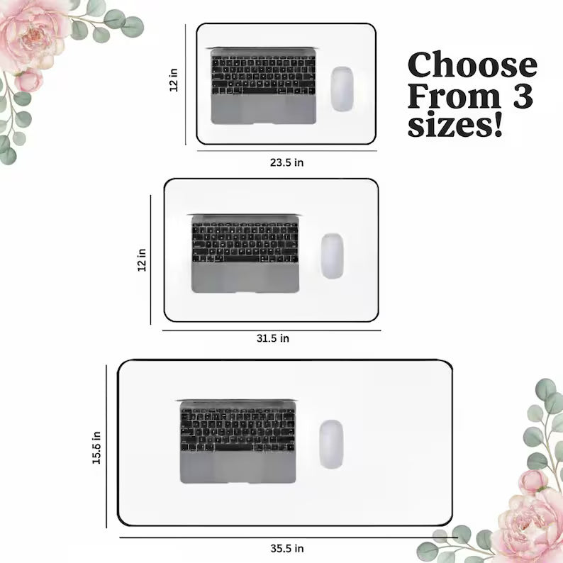 Oversized Floral Workspace Pad