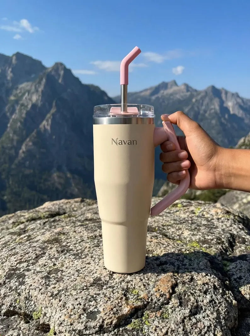 Premium Handle Travel Tumbler